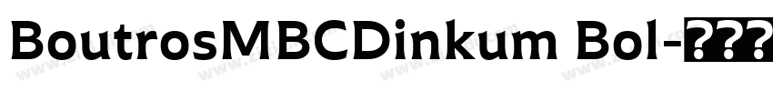 BoutrosMBCDinkum Bol字体转换